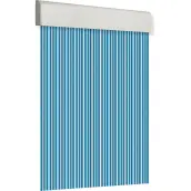 CORTINA PUERTA 120x210cm PLANA TOSCA nº11 AZUL-BLANCO
