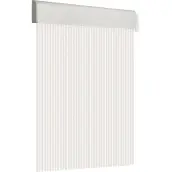 CORTINA PUERTA 120x210cm PLANA TOSCA nº15 BLANCA-CRISTAL
