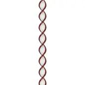 CORTINA PUERTA 90x210cm CORDON ESPIRAL nº6 ROJA-BLANCA