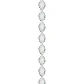 CORTINA PUERTA 90x210cm CORDON ESPIRAL nº7 TRANSP.-BLANCA