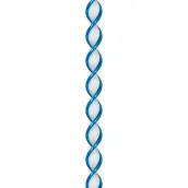 CORTINA PUERTA 90x210cm CORDON ESPIRAL nº8 AZUL-BLANCA
