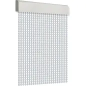 CORTINA PUERTA 120x210cm CORDON ESPIRAL nº9 TRANSPARENTE