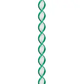 CORTINA PUERTA 90x210cm CORDON ESPIRAL nº10 VERDE-BLANCA