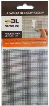 KIT 3 PARCHES ADH. REPARACION MOSQUITERA GRIS 10x8cm EPID