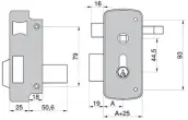 CERRADURA 2556BP-60-D B/PERFIL MCM
