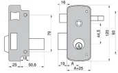 CERRADURA 2556BPR-60-D B/REDONDO MCM