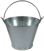 CUBO GALVANIZADO ASA LISA 20cm 2lt 33311 FLORES CORTES