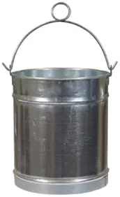 CUBO POZO GALVANIZADO 15cm 3lt 33360 FLORES CORTES