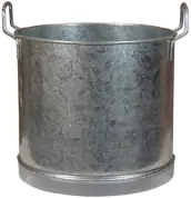 CUBO RECTO GALVANIZADO 2 ASAS 30cm 33344 FLORES CORTES