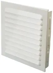 REJILLA VENTILACION EMBUTIR ALUMINIO BLANCA 16x16cm MEVAL