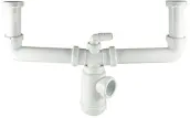 SIFON DOBLE BOTELLA EXTENSIBLE 1´1/2 SALIDA 40mm 06611 CIS
