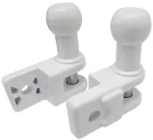JUEGO 2 SOPORTE BARANDILLA TOLDO BLANCO 10431 MICEL