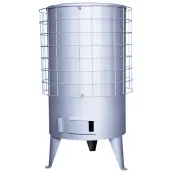 ESTUFA LEÑA CERRADA Nº4 PINTADA PLATA ECODESIGN GARCIA