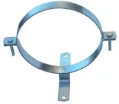 ABRAZADERA PARED GALVANIZADA TUBO ESTUFA 100mm