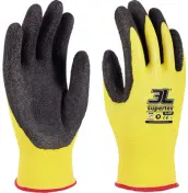 GUANTE LATEX RUGOSO SUPERTEX PEQUEÑA T.7 3L