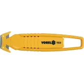 CUTTER SEGURIDAD PLASTICO FLEJES Y CAJAS 150x38mm 76030 VOREL