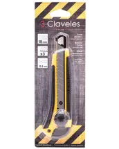 CUTTER  BIMATERIAL HOJA 18mm 17cm 00211 3 CLAVELES