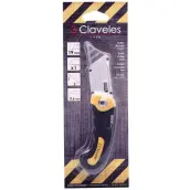 CUTTER NAVAJA PLEGABLE 10cm HOJA 19mm 00215 3 CLAVELES