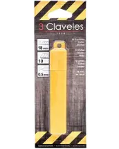 BLISTER 10 HOJAS CUTTER 18mm 00235 3 CLAVELES
