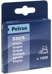 CAJA 1200 GRAPAS 6mm 530/6 PETRUS