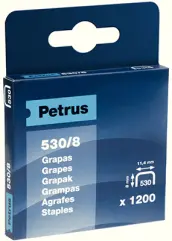 CAJA 1200 GRAPAS 8mm 530/8 PETRUS