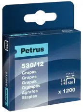 CAJA 1200 GRAPAS 12mm 530/12 PETRUS