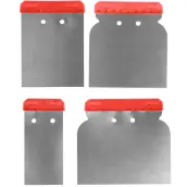 JUEGO 4 ESPATULAS JAPONESAS CARROCERO METAL 06290 VOREL