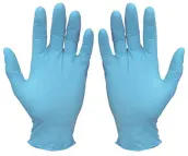 CAJA 100 GUANTES NITRILO AZUL SIN POLVO 4.5grs T.7 PEQUEÑA GD21BB
