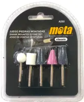 JUEGO 5 MINI FRESAS ESMERIL A250 MOTA