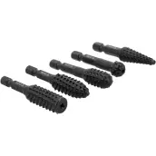 JUEGO 5 ESCOFINAS ROTATIVAS MADERA YT-61747 YATO
