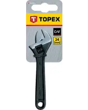 LLAVE AJUSTABLE CROMO VANADIO 6´ 150mm 35D555 TOPEX