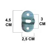 BLISTER 4 ANILLAS C/PLACA SUJECCION SUELO 80230 FERPASA