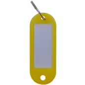 BOLSA 100 LLAVEROS TARJETEROS PLAS COLOR AMARILLO A-470