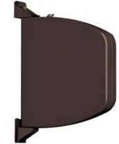 RECOGEDOR PERSIANA MINI MARRON CINTA 14mm ABATIBLE 70040006