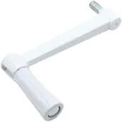 MANIVELA TORNO PERSIANA BLANCA HEXAGONO 9mm 70090018