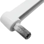 MANIVELA TORNO PERSIANA BLANCA HEXAGONO 9mm 70090018