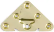 CAJA 100 COLGADOR ESCUADRA TRIANGULO 70mm ZINCADO 39500
