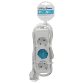 BASE MULTIPLE 3 TOMAS 3x1,5mm CABLE 1,5mt 000000008 GSC