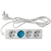 BASE MULTIPLE 4 TOMAS 3x1,5mm CABLE 1,5mt 000000010 GSC