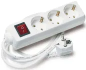 BASE MULTIPLE 3 TOMAS INTERRUPTOR CABLE 1,4mt 801600 TAYG