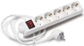 BASE MULTIPLE 5 TOMAS INTERRUPTOR CABLE 1,4mt 808609 TAYG