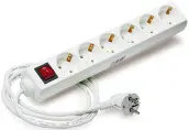 BASE MULTIPLE 6 TOMAS INTERRUPTOR CABLE 1,4mt 811609 TAYG