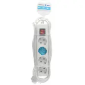 BASE MULTIPLE 4 TOMAS INTERRUPTOR CABLE 3mt 000000019 GSC