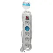 BASE MULTIPLE 5 TOMAS INTERRUPTOR CABLE 3mt 000000021 GSC