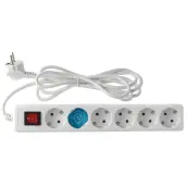 BASE MULTIPLE 6 TOMAS INTERRUPTOR CABLE 3mt 000000023 GSC