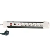 BASE MULTIPLE 6 TOMAS CON PROTECCION CABLE 1,5mt 000800797 GSC
