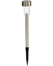 LAMPARA JARDIN SOLAR INOX 1 LED 5x23cm 28615 IBERGARDEN