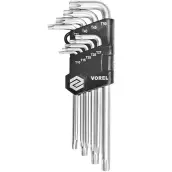 JUEGO 9 LLAVES TORX CLIP T10-T50 56478 VOREL