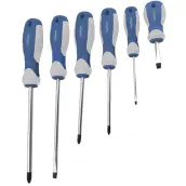 JUEGO 6 DESTORNILLADORES CROMO VANADIO 2xPH+4xPL 502035008 GSC