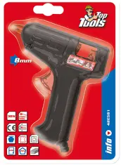 PISTOLA TERMOFUSIBLE MINI PEGAR CALIENTE 10w 8mm 42E581 TOP TOOLS